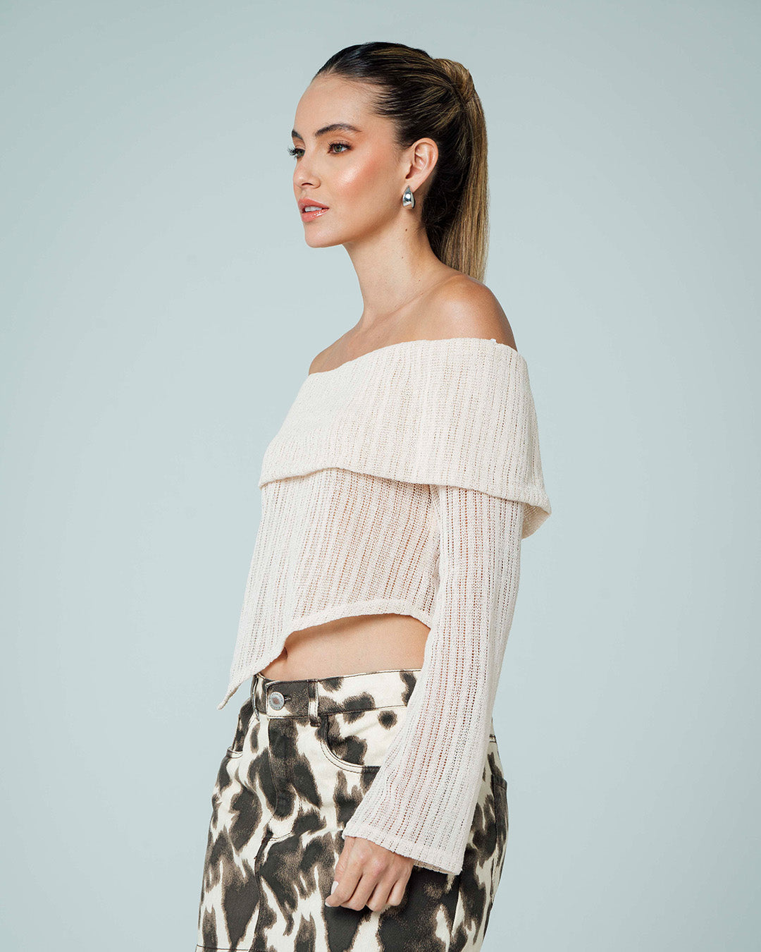 BLUSA SEMI AJUSTADA MANGA LARGA KAHLO