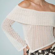 BLUSA SEMI AJUSTADA MANGA LARGA KAHLO