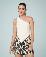 BLUSA SEMI AJUSTADA TIRAS SANDRO