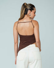 BLUSA AJUSTADA LARGO MEDIO TIRAS CELI