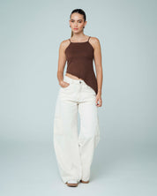 BLUSA AJUSTADA LARGO MEDIO TIRAS CELI