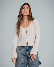 BLUSA SEMI AMPLIA LARGO MEDIO MANGA LARG