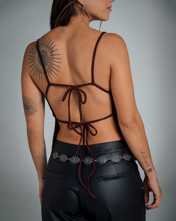 BLUSA SEMI AJUSTADA TIRAS VELDA