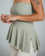 BLUSA AJUSTADA LARGO MEDIO STRAPLESS WEL