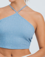 BLUSA AJUSTADA CORTA TIRAS CIONE