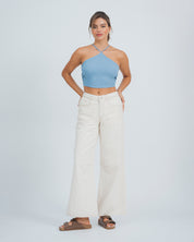 BLUSA AJUSTADA CORTA TIRAS CIONE