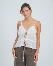 BLUSA SEMI AJUSTADA TIRAS URBINO