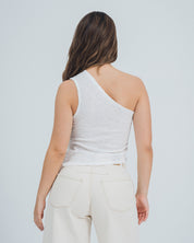 BLUSA AJUSTADA LARGO MEDIO SHOULDERLESS