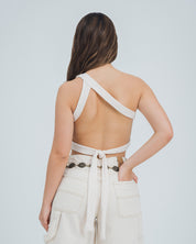 BLUSA AJUSTADA LARGO MEDIO OFF SHOULDER