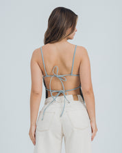 BLUSA SEMI AJUSTADA LARGO MEDIO TIRAS GI