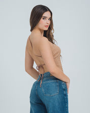 BLUSA AJUSTADA LARGA MANGA SISA ARICA