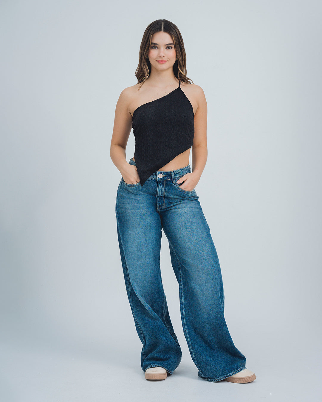 BLUSA AJUSTADA LARGA MANGA SISA TICIA