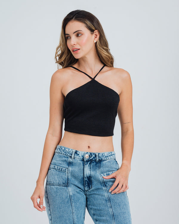 BLUSA AJUSTADA CORTA TIRAS DRERA