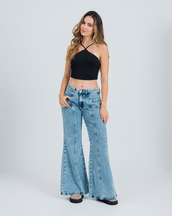 BLUSA AJUSTADA CORTA TIRAS DRERA