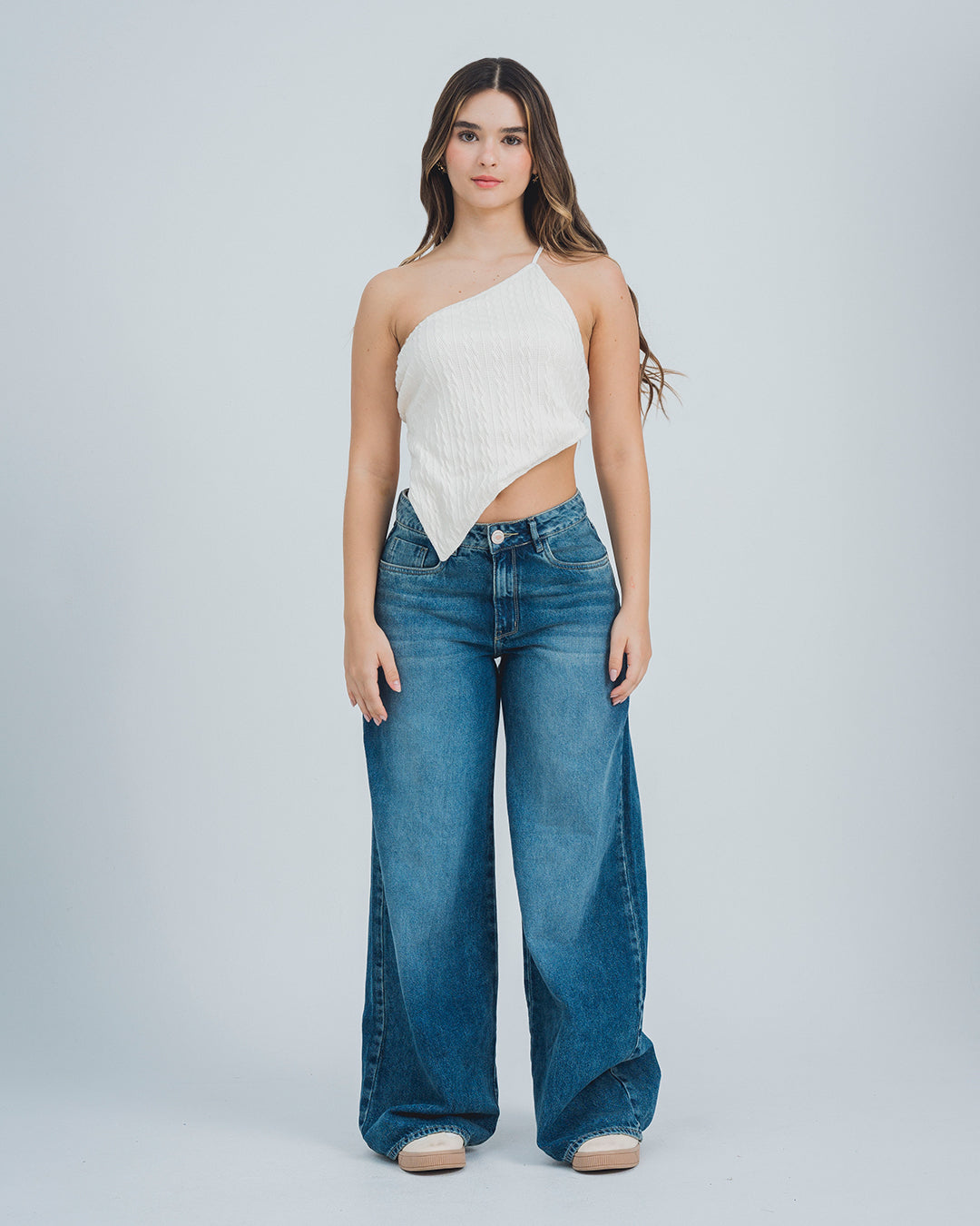 BLUSA AJUSTADA LARGA MANGA SISA LUYI