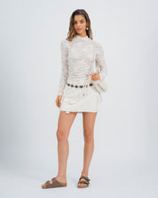 BLUSA AJUSTADA MANGA LARGA NAUPLI