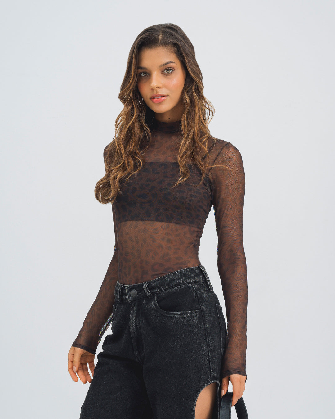 BLUSA AJUSTADA MANGA LARGA PARDI