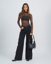 BLUSA AJUSTADA MANGA LARGA PARDI