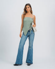 BLUSA AJUSTADA STRAPLESS TRIPOLI