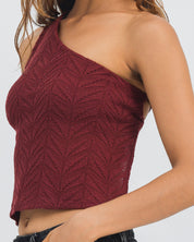 BLUSA AJUSTADA DE UN HOMBRO MITIL KARIBIK