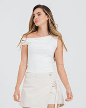 BLUSA AJUSTADA MANGA CORTA PRISCI