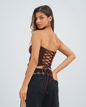 BLUSA AJUSTADA STRAPLESS RONRI