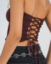 BLUSA AJUSTADA STRAPLESS RONRI