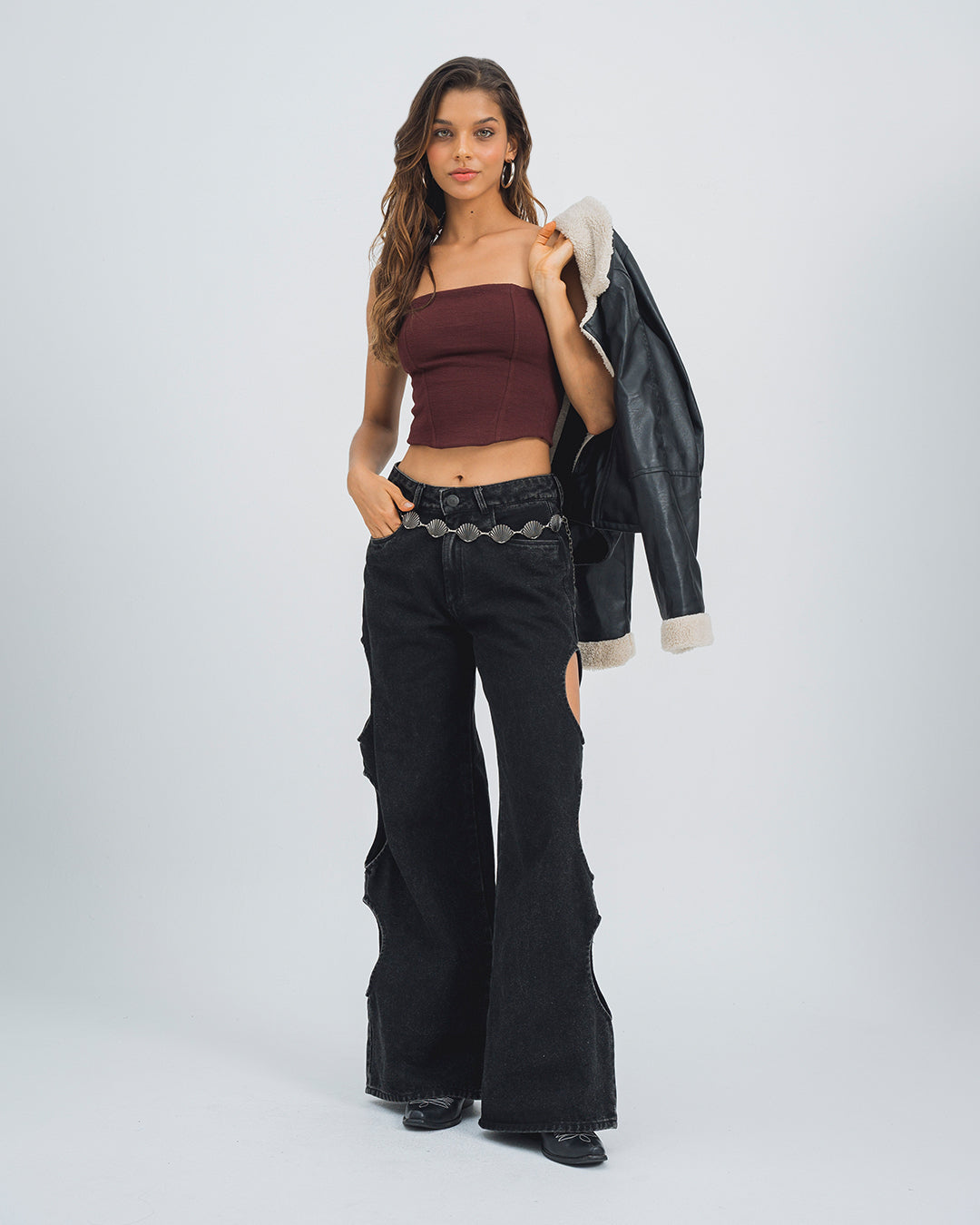 BLUSA AJUSTADA STRAPLESS RONRI