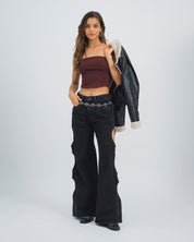 BLUSA AJUSTADA STRAPLESS RONRI