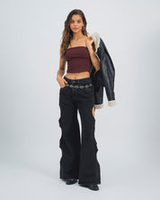 BLUSA AJUSTADA STRAPLESS RONRI