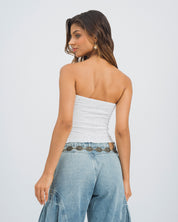 BLUSA AJUSTADA STRAPLESS FERNO