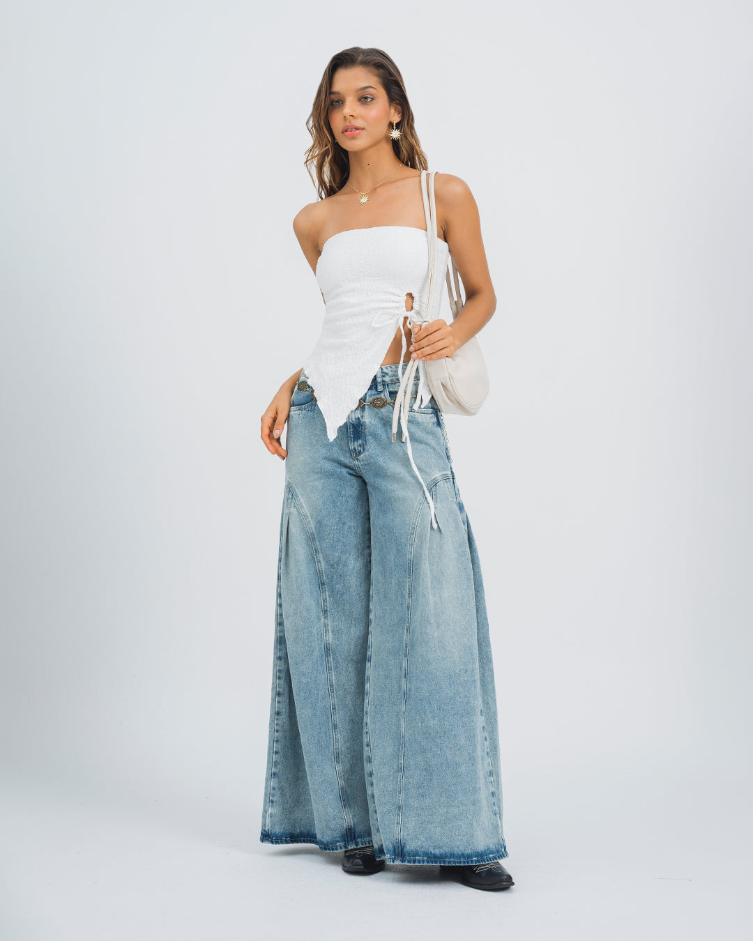 BLUSA AJUSTADA STRAPLESS FERNO