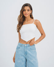 BLUSA SEMI AJUSTADA TIRAS BAHI