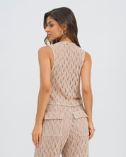 BLUSA SEMI AJUSTADA MANGA SISA BASILI