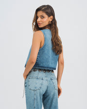 BLUSA SEMI AMPLIA MANGA SISA LACIO