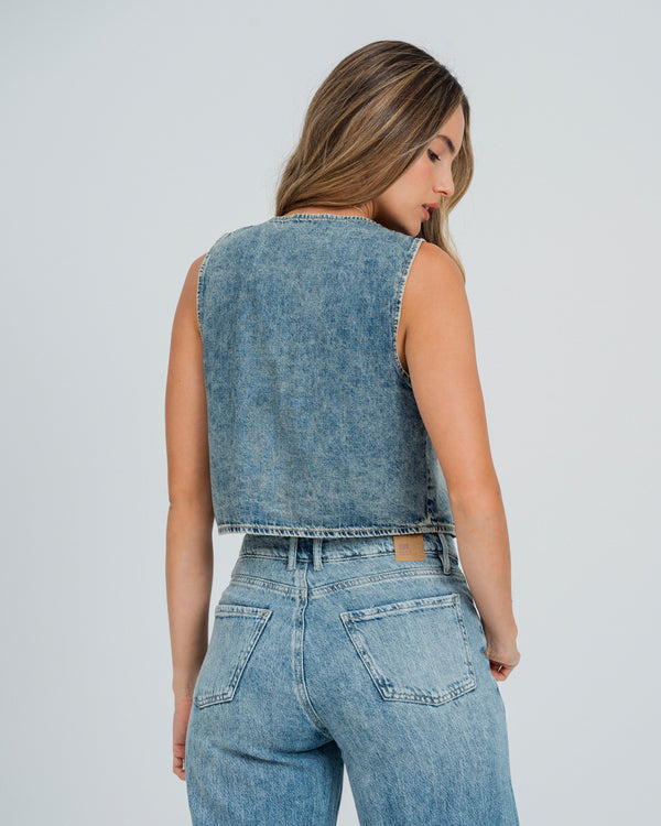 BLUSA SEMI AMPLIA MANGA SISA LACIO