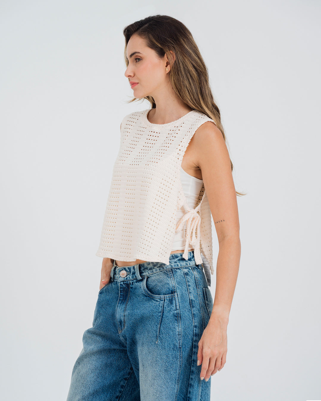 BLUSA SEMI AMPLIA MANGA SISA CIRIO