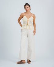 BLUSA SEMI AJUSTADA TIRAS GIANI