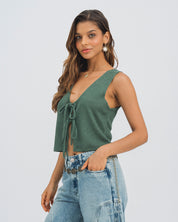 BLUSA SEMI AMPLIA MANGA SISA YUNPI