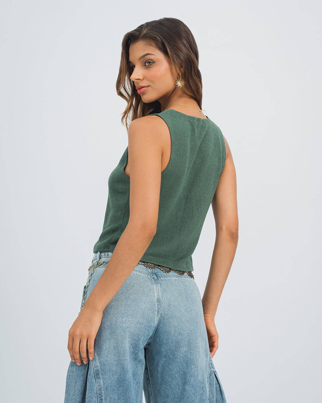 BLUSA SEMI AMPLIA MANGA SISA YUNPI KARIBIK