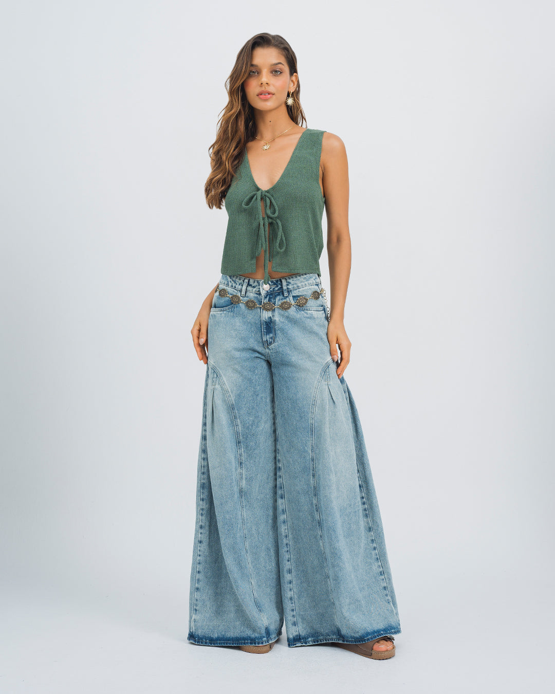 BLUSA SEMI AMPLIA MANGA SISA YUNPI KARIBIK