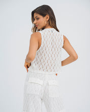 BLUSA SEMI AJUSTADA MANGA SISA ISOLA