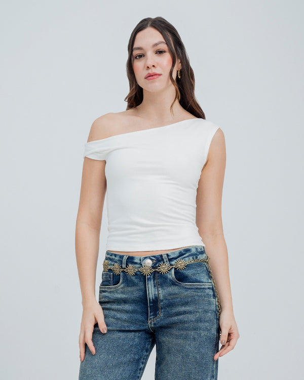 BLUSA AJUSTADA MANGA CORTA DAREK