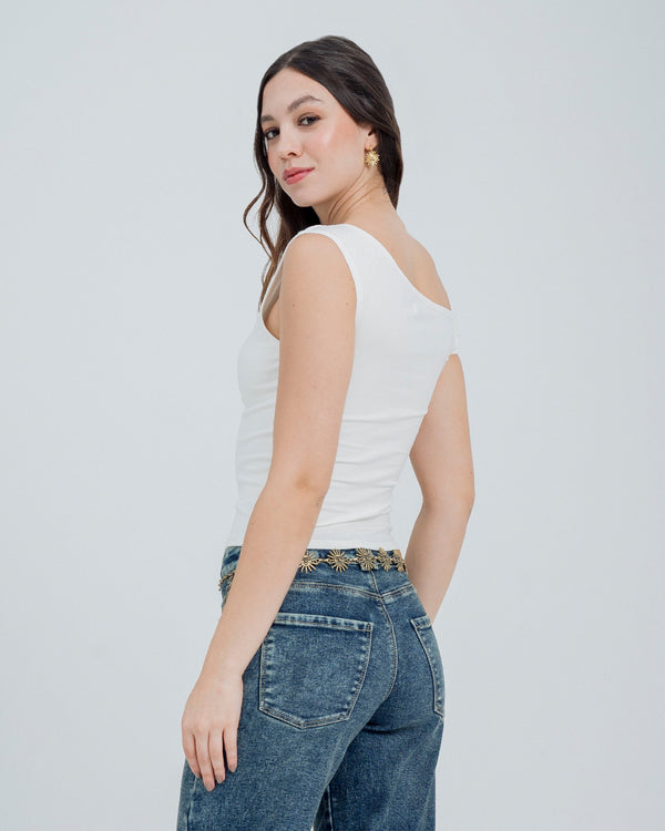 BLUSA AJUSTADA MANGA CORTA DAREK
