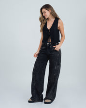 BLUSA SEMI AMPLIA MANGA SISA EINAR