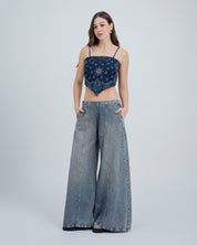 BLUSA SEMI AJUSTADA TIRAS LIAN