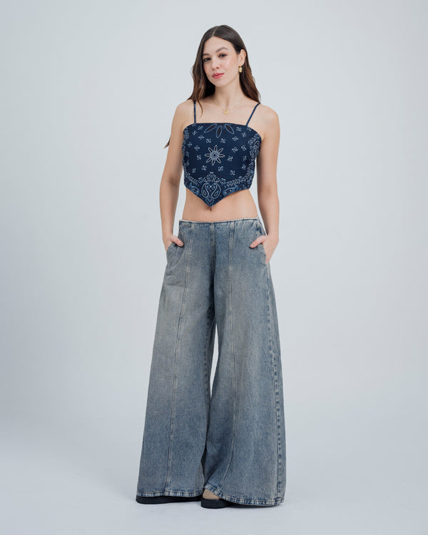 BLUSA SEMI AJUSTADA TIRAS LIAN