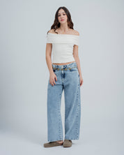 BLUSA AJUSTADA OFF SHOULDER KYRA