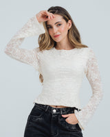 BLUSA AJUSTADA MANGA LARGA AMAI