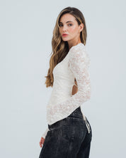 BLUSA AJUSTADA MANGA LARGA AMAI